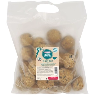 menu oiseaux du ciel nature boule de graisse 90 g x 25 sans filet - versele laga