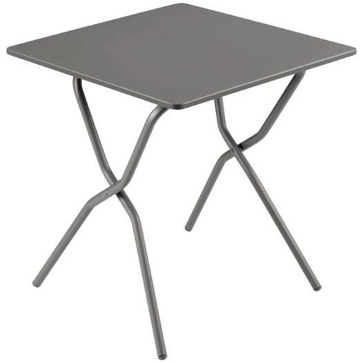 table pliante balcony colorblock titane 70x64cm - lafuma mobilier