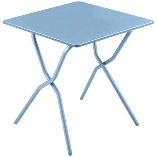 table pliante balcony colorblock ciel 70x64cm - lafuma mobilier