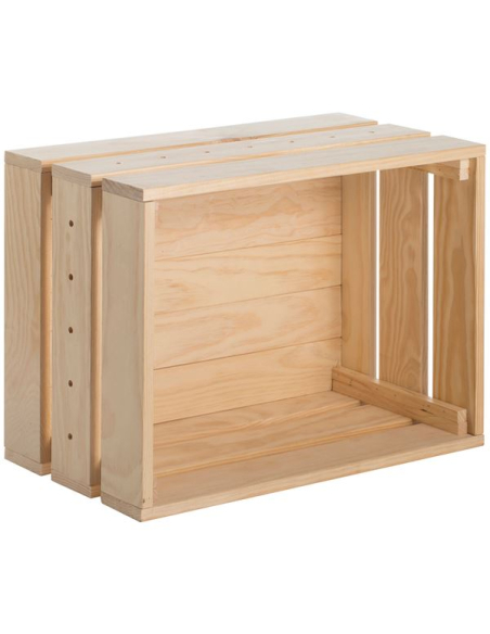 Caisse Modulable Home Box XL Rangement modulable en bois de pin - ASTIGARRAGA