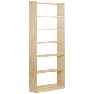 etagère pin 7 tablettes h216.7 x l79.6 x p25cm - astigarraga
