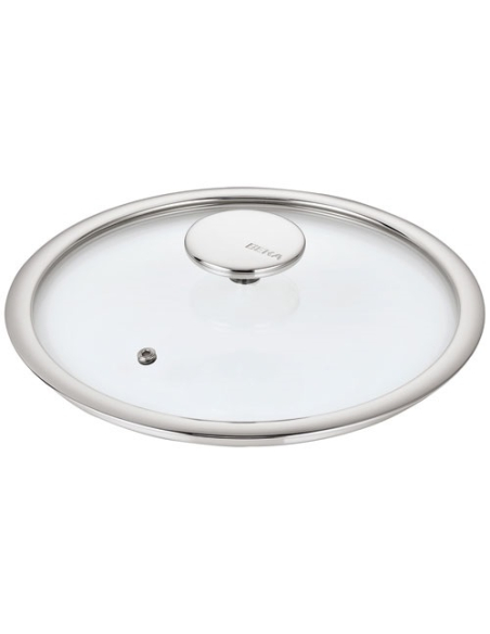 Couvercle R'evolution 28 cm Verre trempé, bord silicone, ventilation - Beka