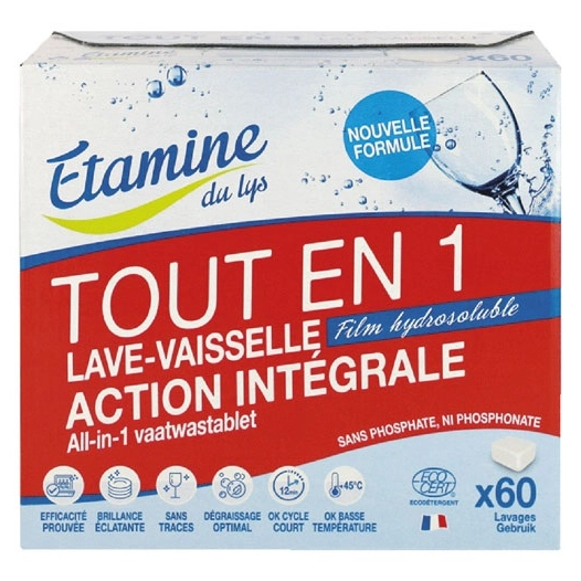 tablette lave vaisselle tout-en-1 x 60 - etamine du lys