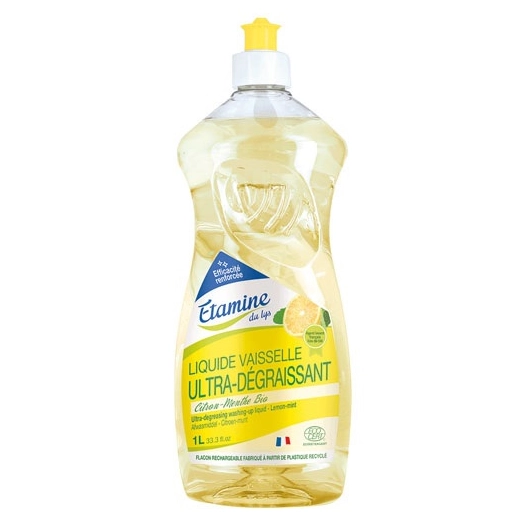 8 vaisselle ultra degraissant citron menthe 1 l - etamine du lys