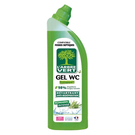 arbre vert gel wc détartrant au romarin 750 ml - l'arbre vert