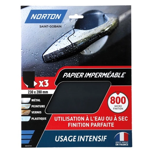 feuille impermeable 230x280 grain 800 norton intensifs x3 - norton