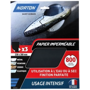 feuille impermeable 230x280 grain 800 norton intensifs x3 - norton