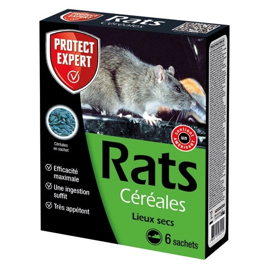 rats céréales 150g boîte dee 6 sachets - protect expert