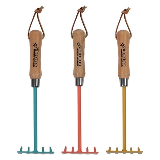 rateau à fleurs colours manche bois assortis - spear & jackson