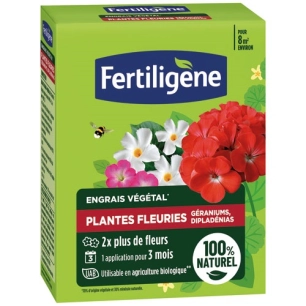 engrais plantes fleuries géraniums dipladénias uab 650g - fertiligene
