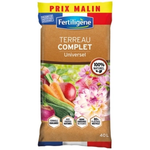 Terreau complet universel uab 40 litres - fertiligene