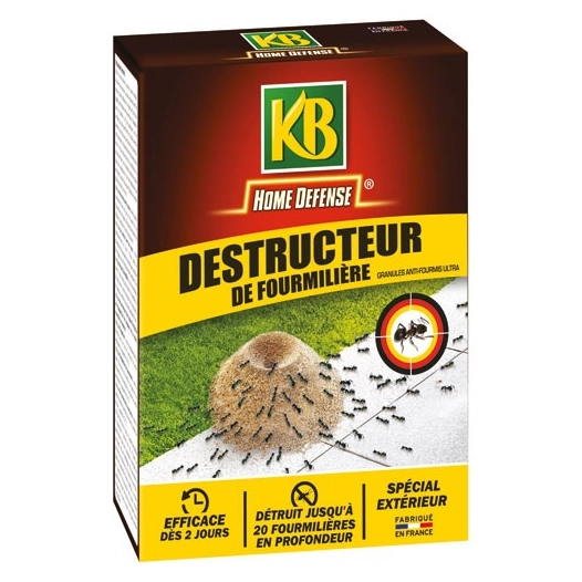 destructeur de fourmilière granulés 400g - kb home defense