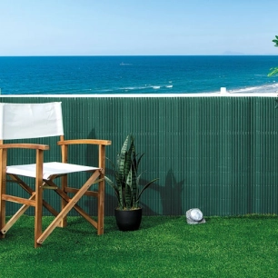 canisse pvc double face 20mm vert 1x3m - nortene