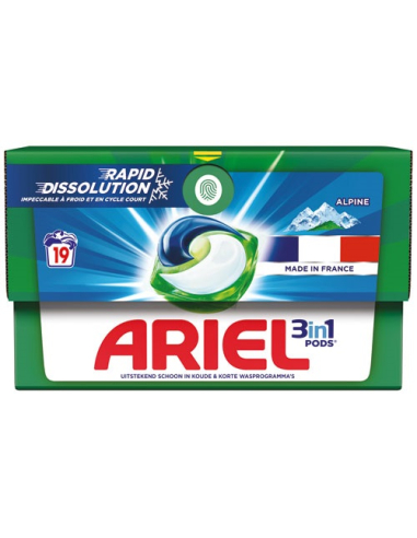 lessive pods all in 1 ariel alpine x19 - ariel