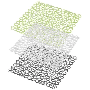 tapis d'évier carré 32x32cm - metaltex