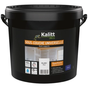 peinture sous couche universelle blanc mat 10 l - kalitt deco