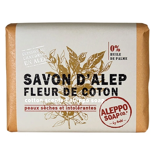 savon d'alep fleur de coton 100 g - tade