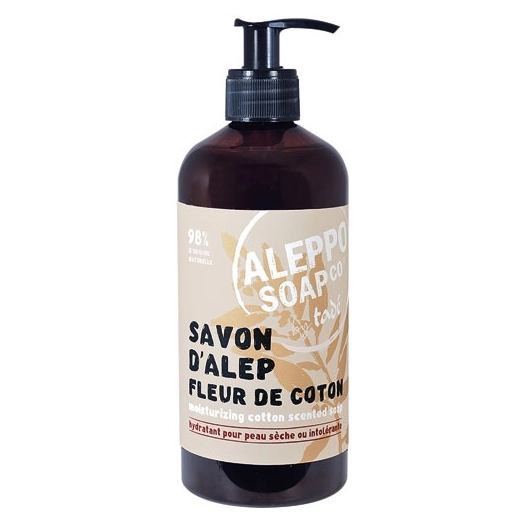 savon d'alep liquide fleur de coton 500 ml - tade