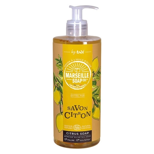 savon de marseille liquide citron ecocert 500 ml - tade
