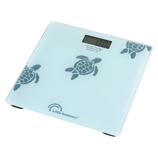 pèse-personne électronique tortues aqua - usb-r - 8730 - little balance