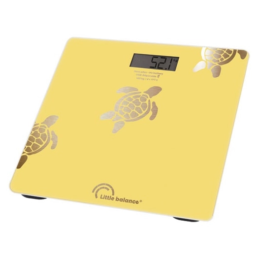 pèse-personne électronique tortues sable - usb-r - 8731 - little balance