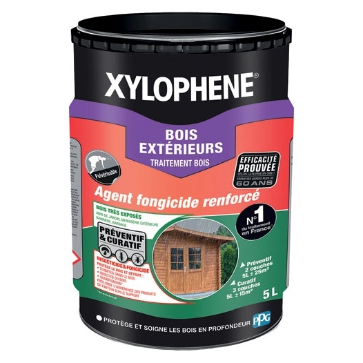 traitement bois extérieur 5 l sans propiconazole - xylophene
