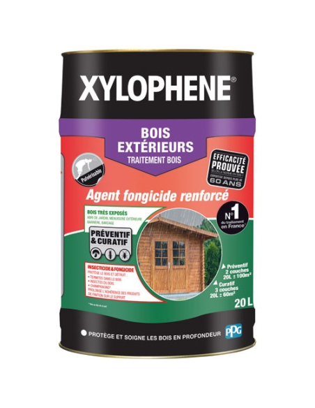 traitement bois extérieur 20 l sans propiconazole - xylophene