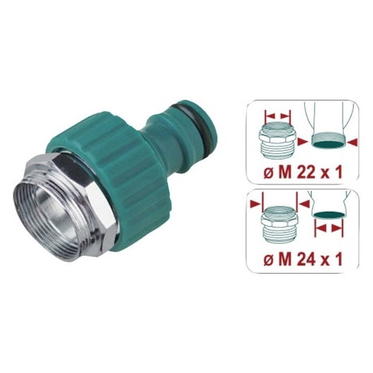 adaptateur robinet cuisine mâle 22/1 femelle 24/1 sc - raco expert