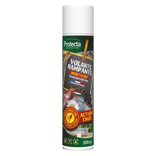 insecticide volants rampants bombe 500 ml - protecta