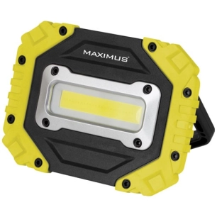projecteur nomade led 10 w 1200 lm noir et jaune - maximus
