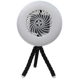 lampe ventilateur de camping 4 w 200 lm blanc gris - maximus