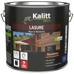 lasure bois 7 ans 2.5 l incolore - kalitt deco