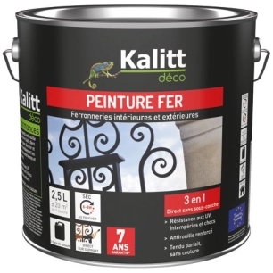 peinture fer 3-en-1 7 ans 2.5 l blanc - kalitt deco