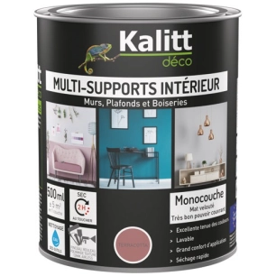 peinture acrylique multi-supports mat 0.5 l terracotta - kalitt deco