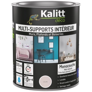 peinture acrylique multi-supports mat 0.5 l lilas - kalitt deco