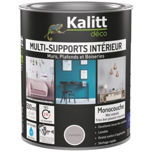 peinture acrylique multi-supports mat 0.5 l lavandin - kalitt deco