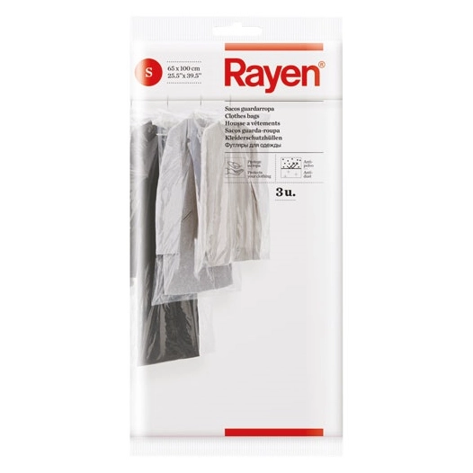 sac à vêtement 65 x 100 cm x 3 - rayen