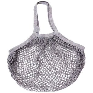 filet à provisions en coton gris - sidebag