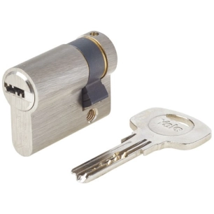 demi-cylindre 6 goupilles 4 clés 1 carte 30 x 10 mm - yale