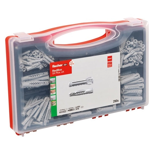 coffret d'assortiment de 290 chevilles nylon - fischer
