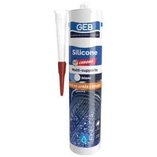mastic silicone 60 min chrono noir 280 ml - geb