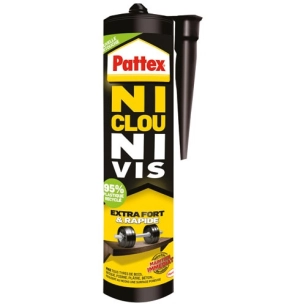 ni clou ni vis colle bois extra fort cartouche 380 g - pattex