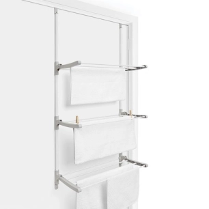 séchoir à porte blanc et gris - rayen