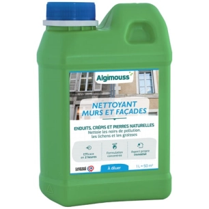 nettoyant murs et facades concentré 1l - algimouss