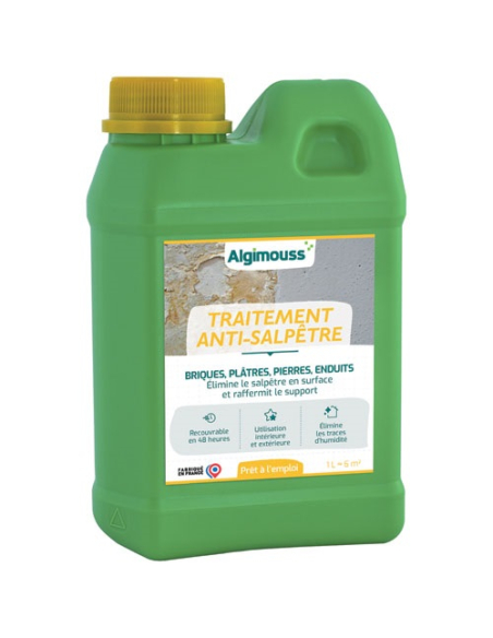 Antisalpêtre ALGIMOUSS 1L Traitement préventif et curatif salpêtre - ALGIMOUSS