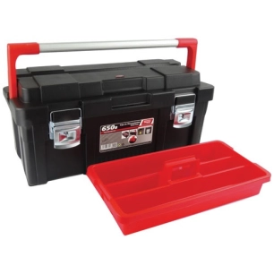 boite a outils 650 x 300 x 295 mm plastique et aluminium - tayg