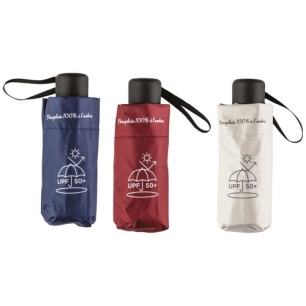 12 parapluie manuel 5 sections occultant rouge beige ou bleu - chic il pleut