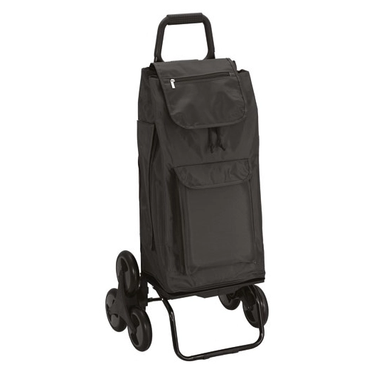 poussette 6 roues 55 l carlux multipoches noir - sidebag