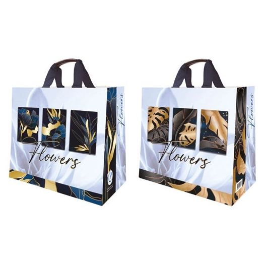 sac cabas pp tisse fleurs - sphere