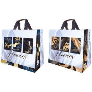 sac cabas pp tisse fleurs - sphere